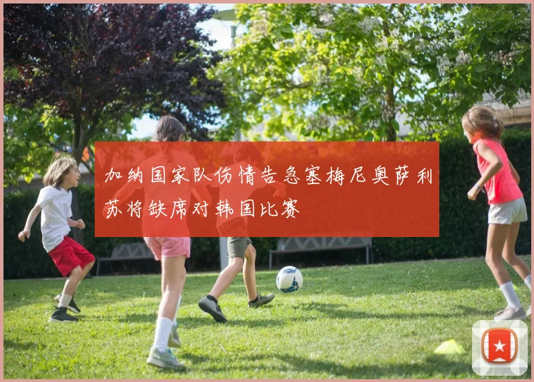 加纳国家队伤情告急塞梅尼奥萨利苏将缺席对韩国比赛